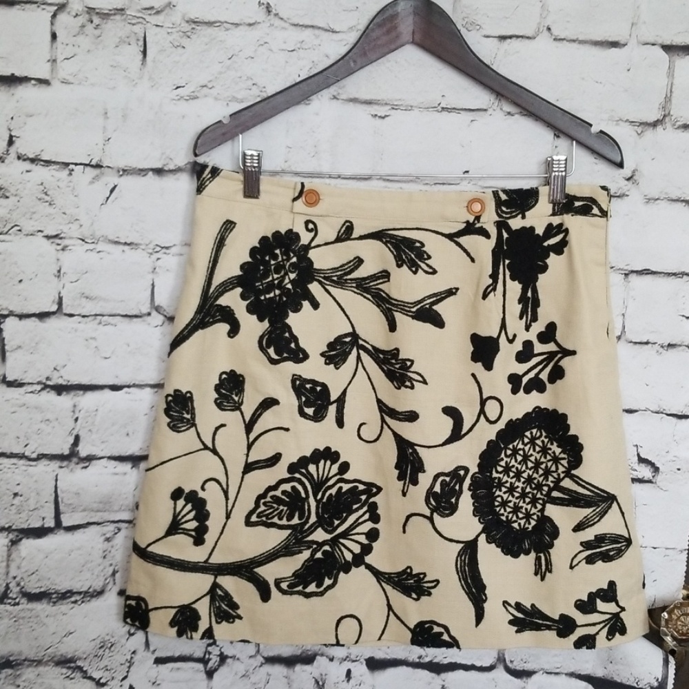 Anthropologie Vanessa Virginia  LIGHT BEIGE skirt